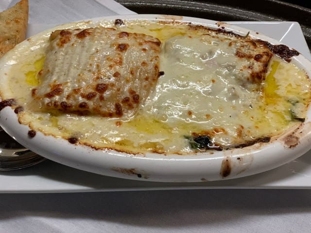 Chicken Lasagna Alfredo.