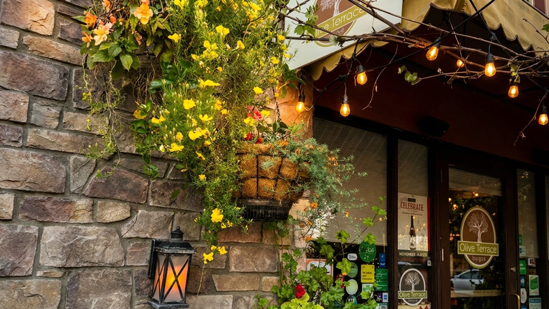 The grapevine terrace