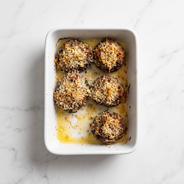 Crab Meat Stuffed Mushrooms.