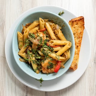 Spicy Santa Fe Shrimp Linguine