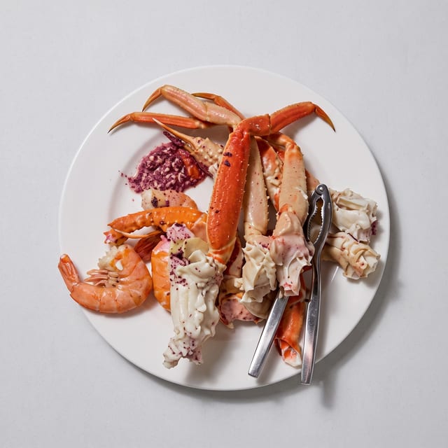 Maine Lobster Tail & Jumbo Prawns.