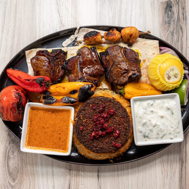 Lamb Chops Kabob "Torsh" & Figs.