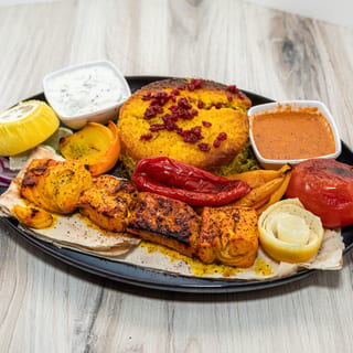 Charbroiled Persian Salmon Kabob