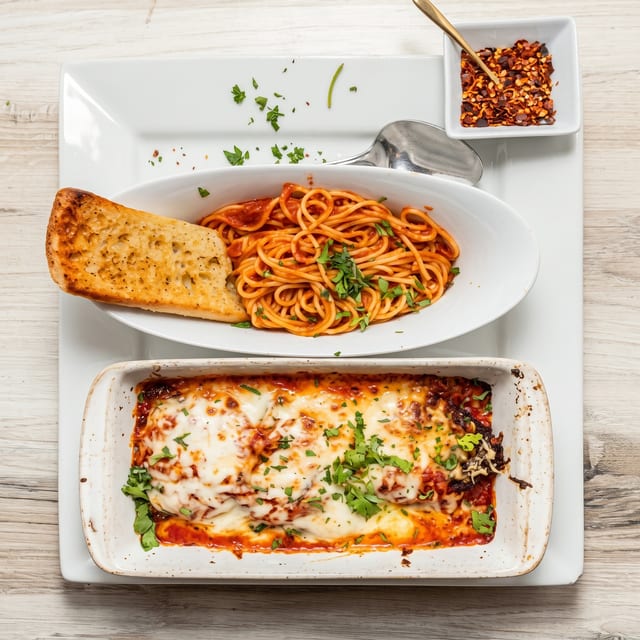 Baked Chicken Parmesan.