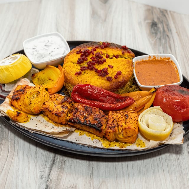 Persian Salmon Kabob.