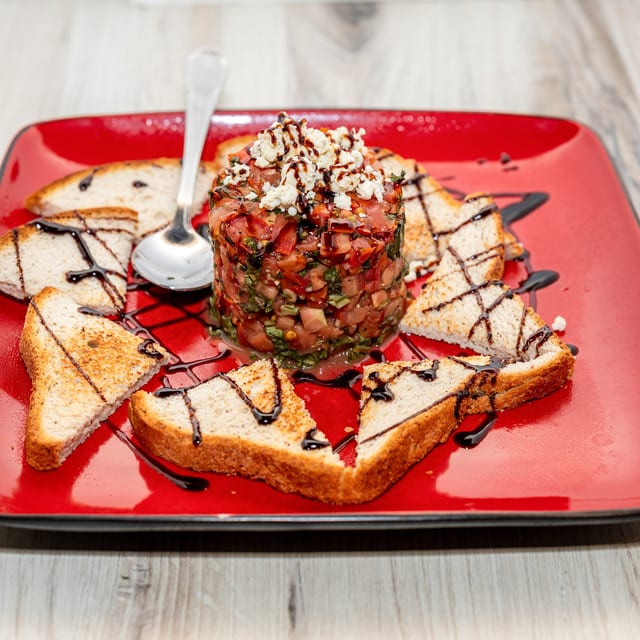 Rustic Baguette Bruschetta.