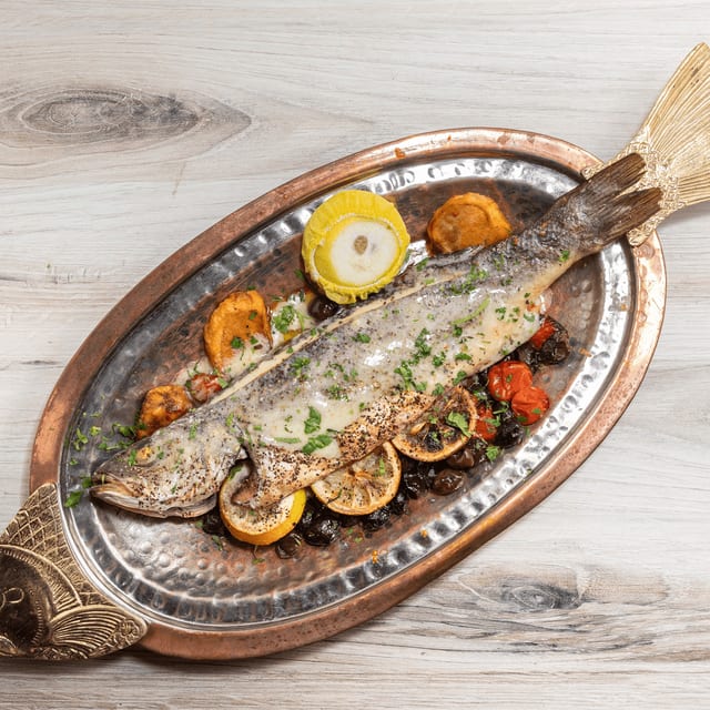 Roasted Whole Branzino.