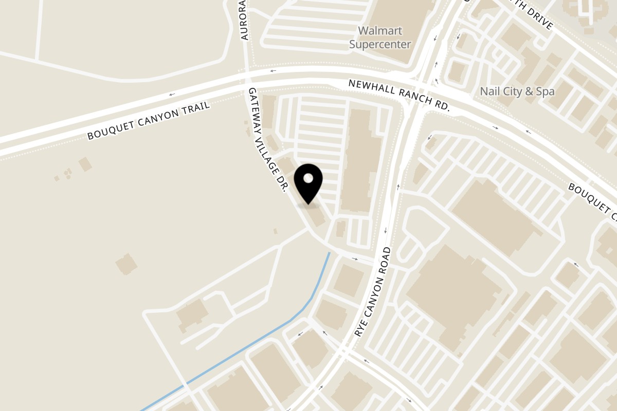 Map showing the location of Olive Terrace Bar & Grill on 28261 Newhall Ranch Rd in Santa Clarita